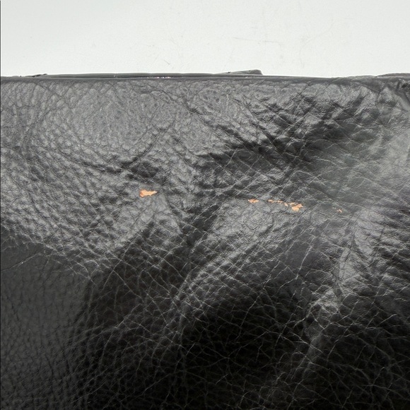 Bolzano Fiore Huge Black Leather Satchel Women's Bag - Picture 14 of 14